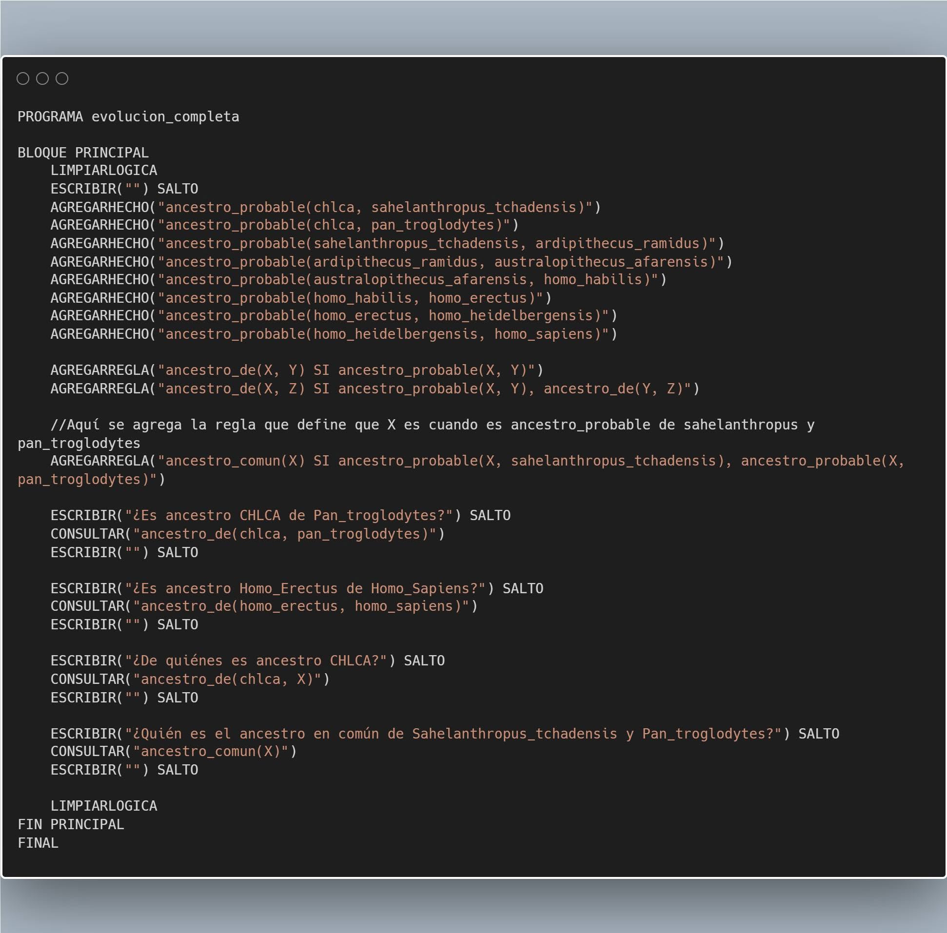 Intérprete de programación creado con asistencia de IA