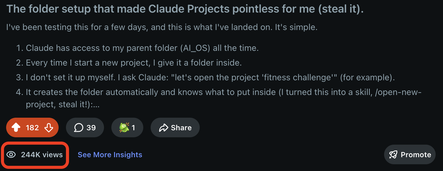 Mientras tú organizas 'Projects', Claude los monta por mí.